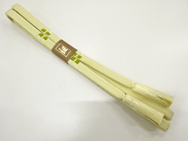 JAPANESE KIMONO / UNUSED HAND-TIED OBIJIME
